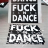 Custom Black Background Printed with White Texts or Image Self Destructive Eggshell Sticker for Graffiti Spray Paint Art