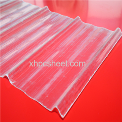 UNQ corrugated polycarbonate sheet/Corrugated Plastic Sheet/Polycarbonate Corrugated Roofing Sheet