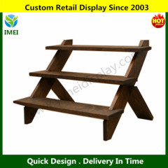 retail store wood display shelf