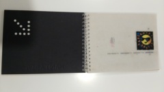 Custom PVC cover wire-bound hardcase book with round rings printing