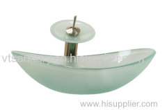 bathroom furniture glass sink