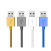 i-Teck 100% MFI cable 8 pin C48 iOS 8 USB date braided charging cable for iPhone