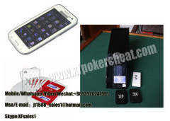 White Samsung Glaxy CVK 350 Poker Analyzer For Cheat At Texas Hold Em Poker Game