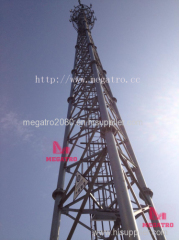 Free standing steel lattice tower