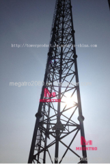 Free standing steel lattice tower