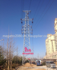 Free standing steel lattice tower