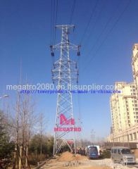 Free standing steel lattice tower