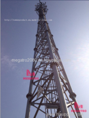 Free standing steel lattice tower