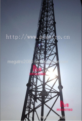 Free standing steel lattice tower