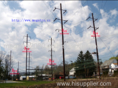 Double circuit catenary poles