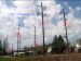 Double circuit catenary poles