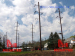 Double circuit catenary poles