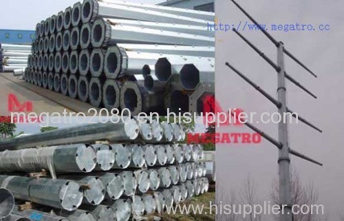 Distribution class pole steel tower