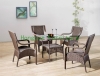 Home rattan table chair set furniture wicker table and chair