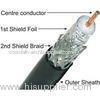 Quad - Shield RG6 CATV Coaxial Cable Jelly PE for Direct Burial