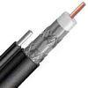 RG11 CATV Coaxial Cable with Messenger Copper Clad Steel Conductor PE Jacket