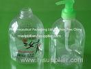 Transparent 500 Ml Hand Sanitizer Container Plastic Pharmaceutical Bottles