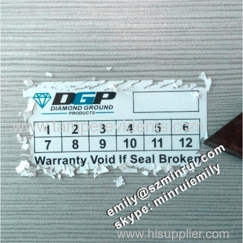 Warranty Seal Products Use Cannot Remived Warranty Date Stickers