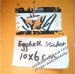 Eggshell Graffiti Sticker Name Tag Badge