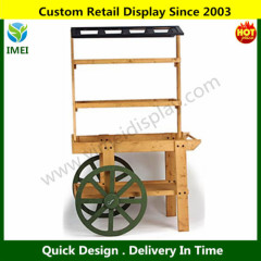Wood Cart on Wheels