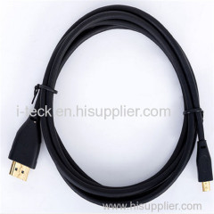 i-Teck High Speed HDMI Cable M/M 10 FT / 3 M Black OD4.0mm