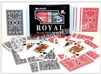 2 Jumbo Index Royal Plastic Playing Cards For Poker Cheating Games