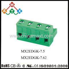 7.62mm Electrical pluggable terminal block connector replace Phoenix