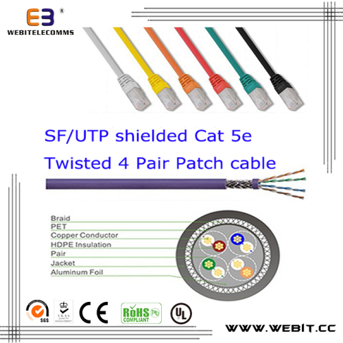 SF/UTP CAT5e patch cord/patch cable