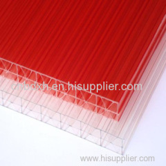UNQ out of building material decorative plastic wall covering 4-14mm light weight pc hollow sheet