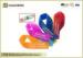 Colorful Neoprene Recycle Hook And Loop Cable Wrap Durable 25 X 220MM