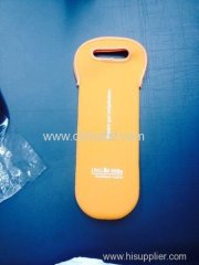 Promotional customized printed neoprene protective wine bottle cover