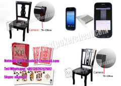 Casino Cheating Devices Wooden Poker Chair With Infrared / Laser Camera