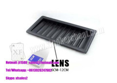 Black Plastic Poker Scanner Casino Chip Tray Camera Approved ISO9001