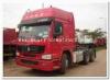 SINOTRUK HOWO 6x4 driving type TRACTOR TRUCK / prime mover truck with HW79 cab red color