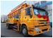 Yellow Concrete Pump Truck With 24m Booms 1400 feeding height