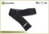 Black Custom Strap Elastic Velcro Straps Logo Printed for Self-stick