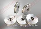 White Aluminum Ceramic Wire Roller oil winding wire guide pulley fine polishing Ra 0.2