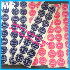 Marks label stickers usage and adhesive sticker type round mark stickers