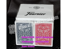 Spain Fournier 2818 Plastic Marked Playing Poker Cards For Analayzer Red / Blue