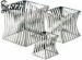 Square Mirror Polished Stainless Seel Buffet Trays Popular and Unique Design