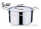 Mirror Polished Triple ply Stainless Steel Cookware Round Cooking Pot