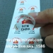 destructible screw void seal stickers/anti tamper stickers/small round warranty void stickers