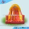 Yellow Bounce Inflatable Outdoor Water Slide Rental Amazing For Lake