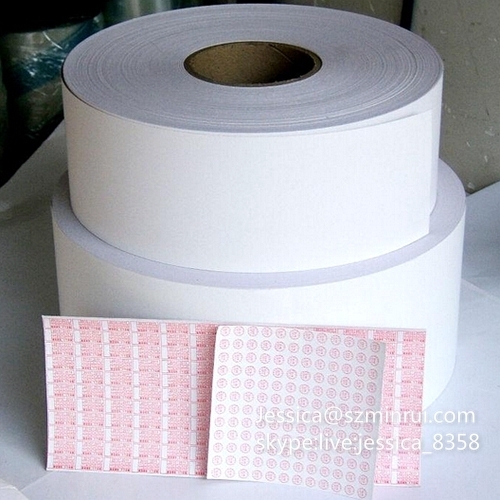 Professional Manufacturer Self Adhesive Vinyl Label Paper Fragile Papers Destructible Label Sticker Papers In Rolls