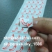 self adhesive security label/adhesive destructive paper/one time use sticker