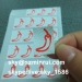 self adhesive security label/adhesive destructive paper/one time use sticker