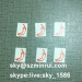 self adhesive security label/adhesive destructive paper/one time use sticker