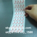 self adhesive security label/adhesive destructive paper/one time use sticker