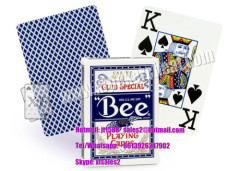 Eco - Friendly Bee Wide Size Marked Poker Cards / Jumbo Index Playing Cards