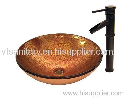 Coloured Glass Washing Basin